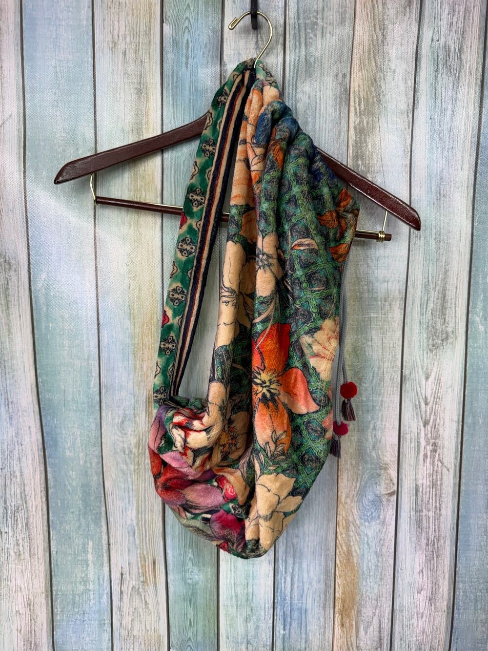 Johnny Was Drawstring Travel Bag One Strap Bohemian Backpack Laurel Canyon